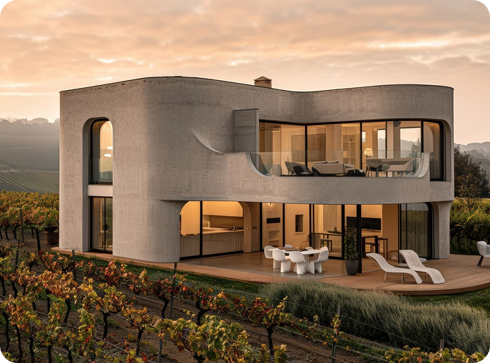 Modern House with garden